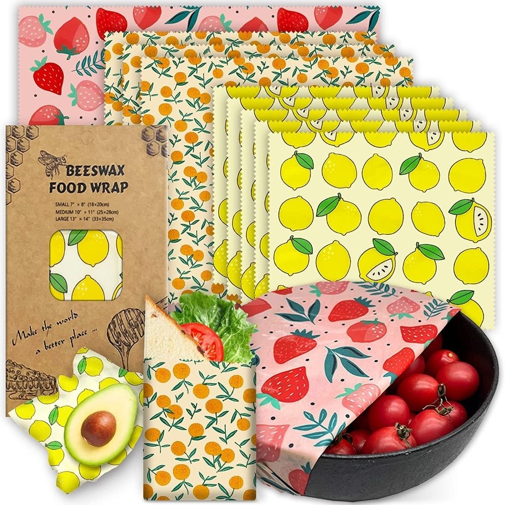 Beeswax Food Cover - 9pcs Multi Size Beeswax Food Wrap