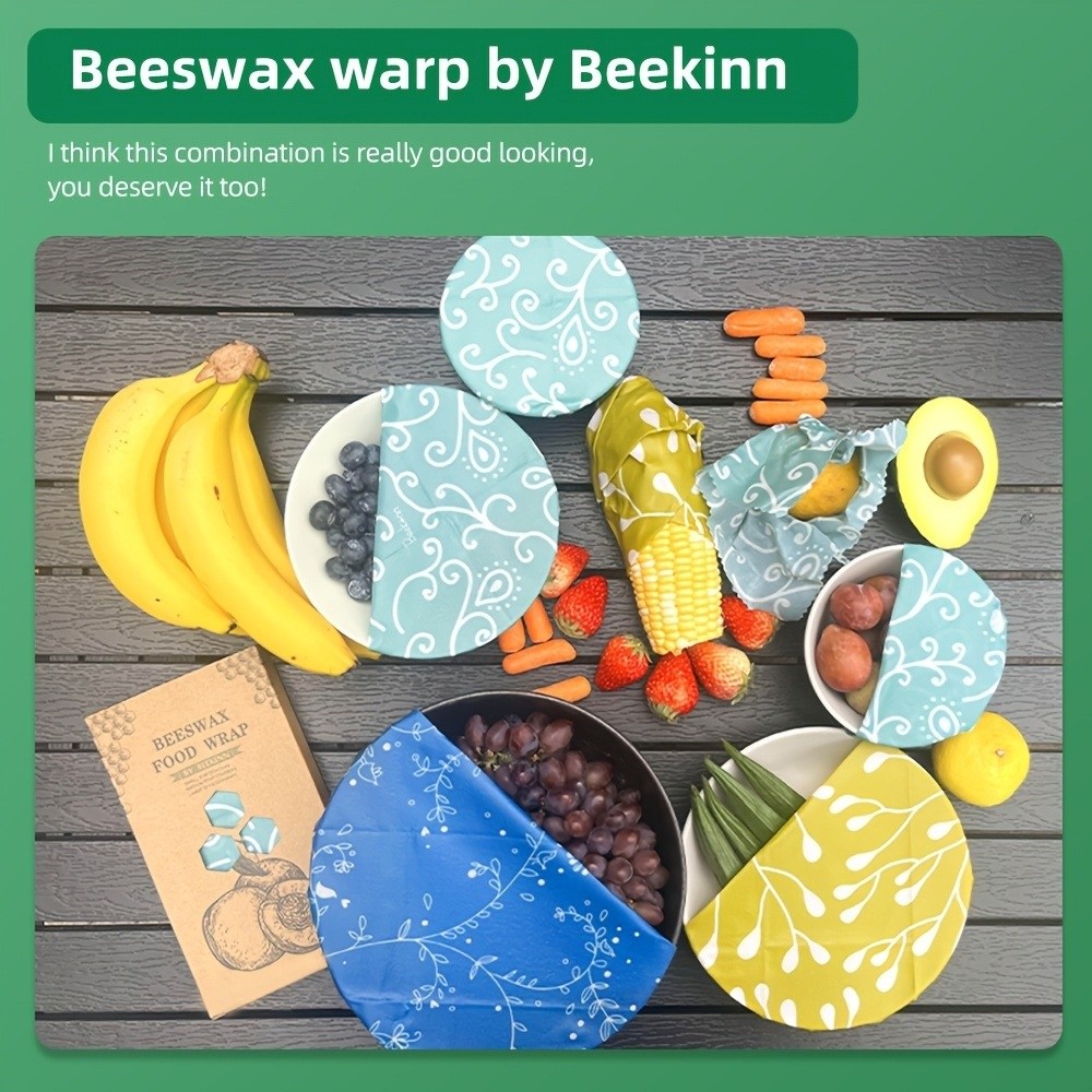 9pcs Multi Size Beeswax Food W - đánh giá và giá Beeswax Food Cover