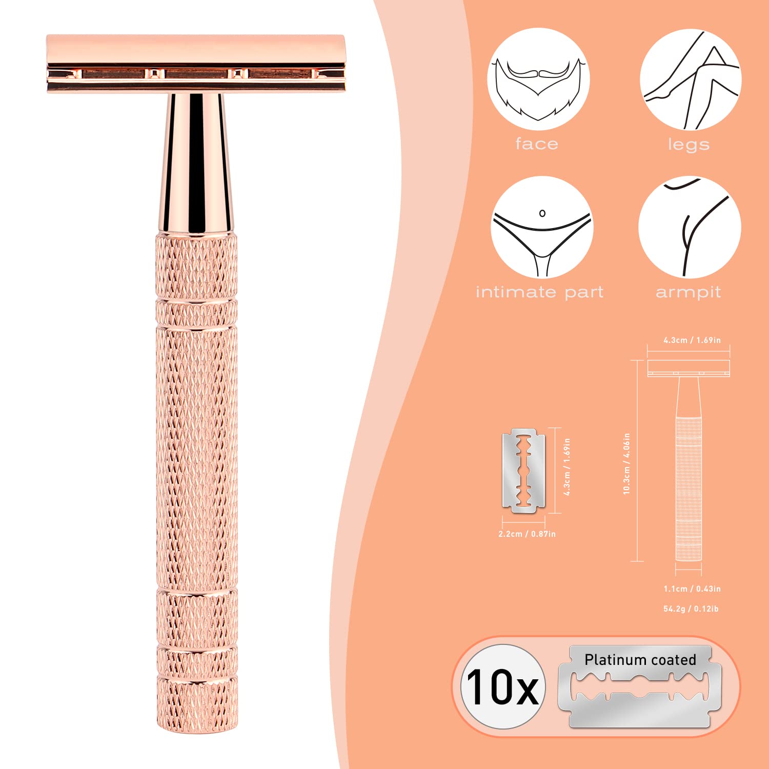 Reusable Double Edge Safety Ra - đánh giá và giá Safety Razor Handle