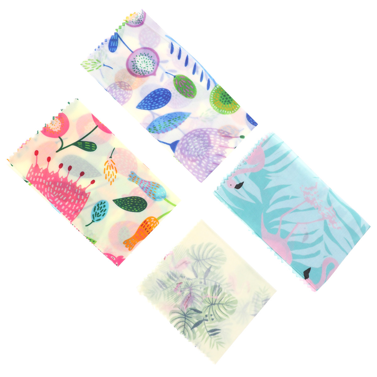 4 Pcs Reusable Food Wraps Bees - đánh giá và giá Beeswax Food Cover
