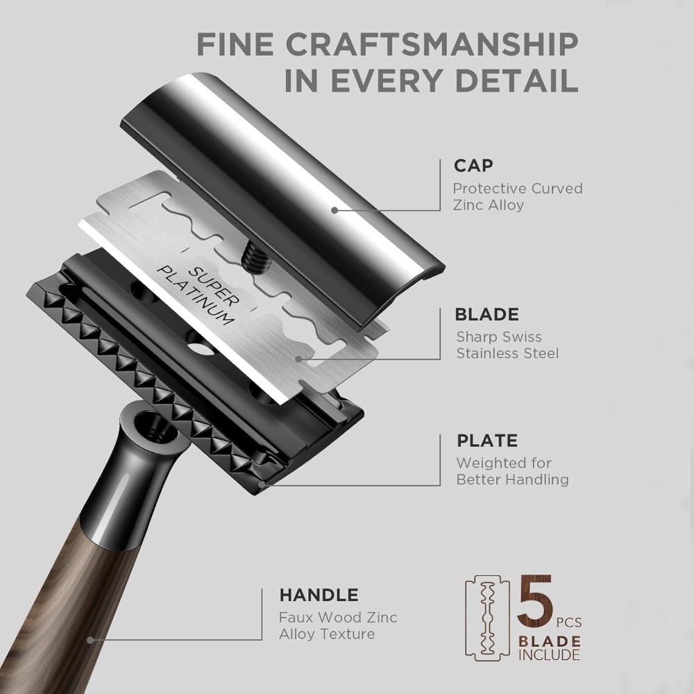 Professional Men's Double Edge - đánh giá và giá Safety Razor Handle