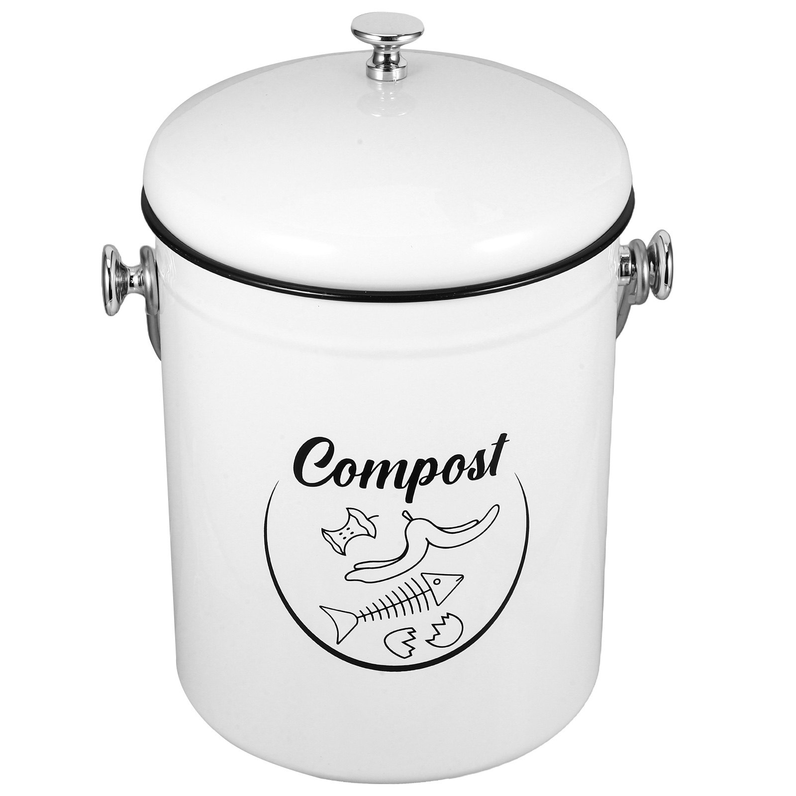 5L Kitchen Compost Bin Iron La - đánh giá và giá Compost Bin Countertop