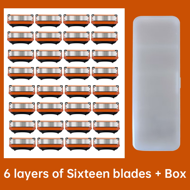 Men's 6-Layer Stainless Steel  - đánh giá và giá Safety Razor Handle