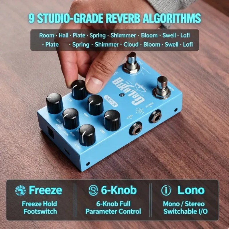 M-VAVE Reverb Guitar Pedal Fre - đánh giá và giá Sustainable Living Usa